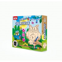 Годинник з фанери  6108  "Совеня Робі", в кор-ці 30,5см-25см-4,5см