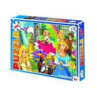 Пазли 200-9(12 шт) Лео, "Принцеси", в кор-ці, 32-22-4см