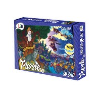 Пазли 207-11, 360 ел. (12 шт) Лео, "Казки Пушкіна", в коробці 28-19,5-3,8см