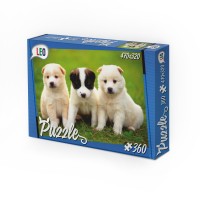 Пазли 207-6, 360 ел. (12 шт) Лео, "Собачки", в коробці 28-19,5-3,8см