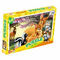 Пазли 217-07,  60 ел. (12 шт.) Лео, "Оленята", в кор-ці 28-19,5-3,8см