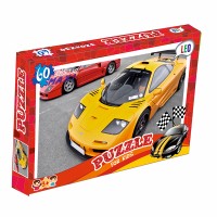 Пазли 217-08,  60 ел. (12 шт.) Лео, "Спортивна машина", в кор-ці 28-19,5-3,8см