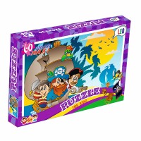 Пазли 217-10,  60 ел. (12 шт.) Лео, "Пірати", в кор-ці 28-19,5-3,8см
