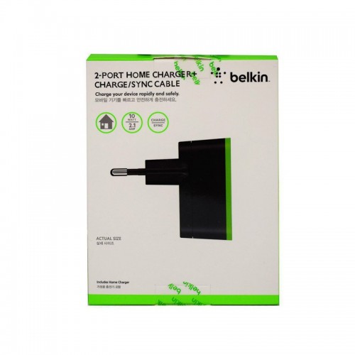 Сетевое зарядное устройство 2USB 2/1 Belkin