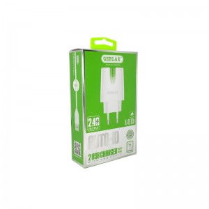 Сетевое зарядное устройство GERLAX GA-12 2USB-2.4A Micro Сетевое зарядное устройство GERLAX GA-12 2USB-2.4A Micro