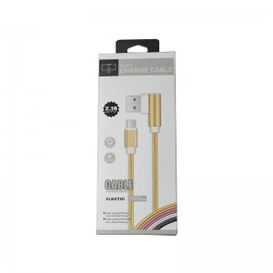 USB кабель с Боковым штекером 2.1A 