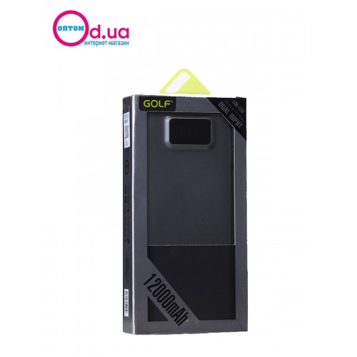 Аккумулятор внешний Powerbank GOLF  LCD120 12000 mAh