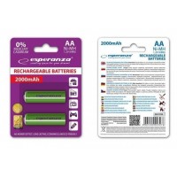 Аккумулятор Ni-MH AA 2000 mAh, 2шт, EZA103G