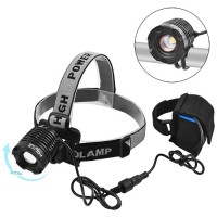 Велофонарь с налобным фонарем Police 2188-Т6, ЗУ 220V, 4х18650, zoom, Box