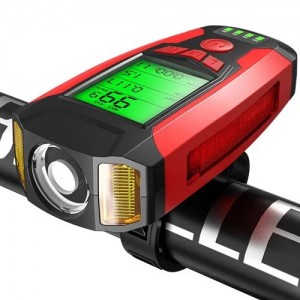 Велозвонок + компьютер + фара AS0808-XPG+2LED(yellow)+COB(red), выносная кнопка, waterproof, аккум., ЗУ micro USB Велозвонок + компьютер + фара AS0808-XPG+2LED(yellow)+COB(red), выносная кнопка, waterproof, аккум., ЗУ micro USB