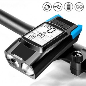 Велозвонок + компьютер + фара BK-1920-2T6, выносная кнопка, waterproof, аккум., ЗУ micro USB Велозвонок + компьютер + фара BK-1920-2T6, выносная кнопка, waterproof, аккум., ЗУ micro USB