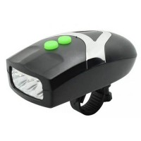 Велозвонок+фара FY-037-3LED, waterproof, 3хААА