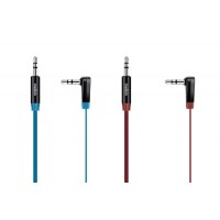 Аудио кабель AUX 3.5 mm Melkin M128, угловой джек Красный