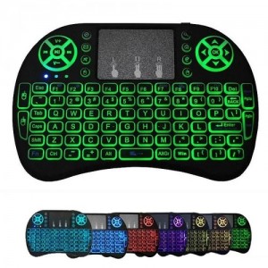 Бездротова клавіатура з тачпадом i8 L з кольоровою підсвіткою