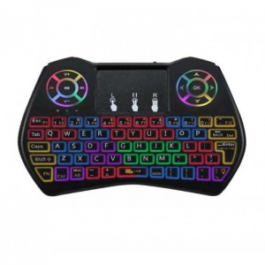 Бездротова клавіатура з тачпадом I9 Dazzle з різнокольоровою підсвіткою