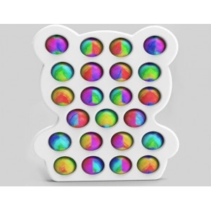 Антистрес Pop It Мишка White with Colour