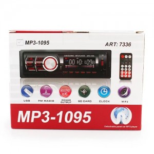 Автомагнітола MP3 1095 BT змінна панель ISO cable
