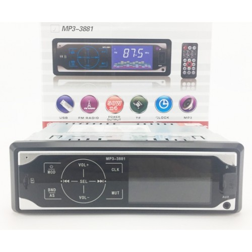 Автомагнітола MP3 3881 ISO 1DIN сенсорний дисплей