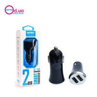 Автомобильный адаптер в прикуриватель Sertec ST-218 USB Black/White