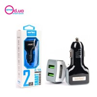 Автомобильный адаптер в прикуриватель Sertec ST-229 USB Black/White