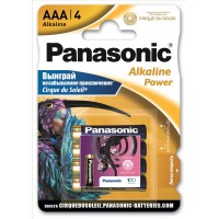 Батарейка Panasonic ALKALINE POWER AAA BLI 4 Sticker Cirque du Soleil