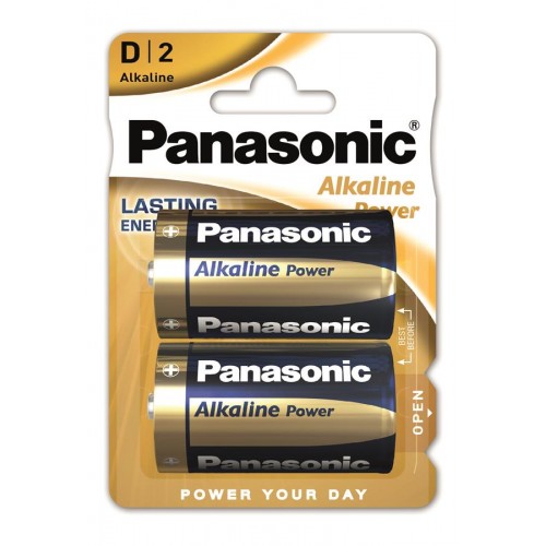 Батарейка Panasonic ALKALINE POWER D BLI 2