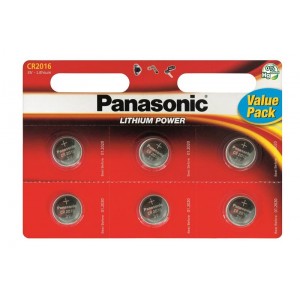 Батарейка Panasonic CR 2016 BLI 6 LITHIUM Батарейка Panasonic CR 2016 BLI 6 LITHIUM