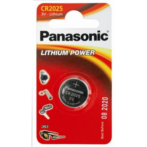 Батарейка Panasonic CR 2025 BLI 1 LITHIUM