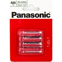 Батарейка Panasonic RED ZINK R03 BLI 4 ZINK-CARBON