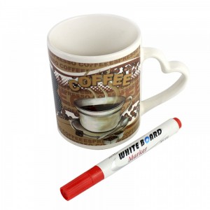 Чашка с фломастером для пожеланий в подарочной упаковке Coffee (BHD-490)