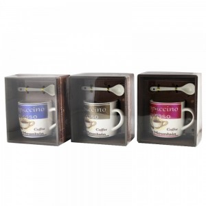 Чашка с ложечкой в подарочной упаковке Blue Mountain Coffee (BHLA-075) Чашка с ложечкой в подарочной упаковке Blue Mountain Coffee (BHLA-075)