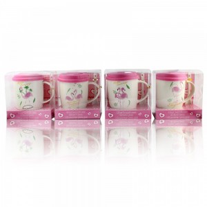 Чашка с силиконовой крышкой и ложкой Flamingo (BHC-609) Чашка с силиконовой крышкой и ложкой Flamingo (BHC-609)