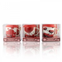 Чашка с силиконовой крышкой и ложкой Love (BHC-310)