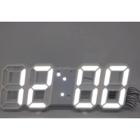 Электронные часы настольные LY 1089 белые Электронные часы настольные LY 1089 белые