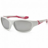 Детские солнцезащитные очки Koolsun бело-розовые серии Sport 6+ Детские солнцезащитные очки Koolsun бело-розовые серии Sport 6+