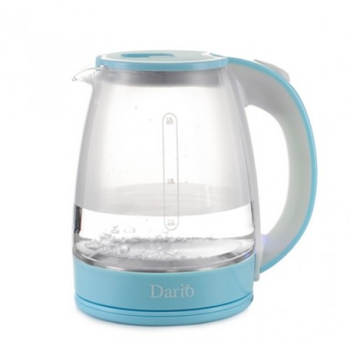 Чайник електричний DARIO DR1802 blue, скло (1,8 л; 1,8 кВт)