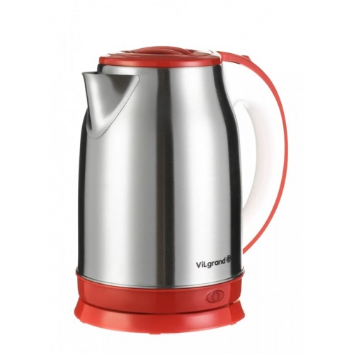 Чайник електричний нержавейка ViLgrand VS-18102 red (1.8 л; 2 кВт)
