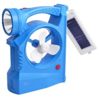 Фонарь 5839TF 1W+36SMD, солнечная батарея, ЗУ 220V, встроенный аккумулятор, power bank, вентилятор