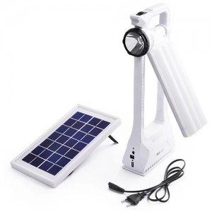 Фонарь 6865 RT, 1W+66SMD, солнечная батарея, ЗУ 220V, встроенный аккумулятор