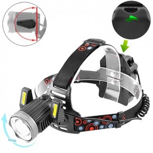 Фонарь налобный Police JR-6000-T6+2COB, ЗУ micro USB, 2х18650/3xAA, signal light, zoom, Box Фонарь налобный Police JR-6000-T6+2COB, ЗУ micro USB, 2х18650/3xAA, signal light, zoom, Box