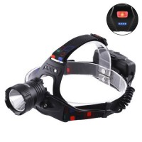 Фонарь налобный XQ-219-HP50, ЗУ micro USB, 3x18650, power bank, signal light, индикация заряда, Box