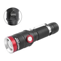 Фонарь Police 739-L2, ЗУ micro USB, 1х18650, zoom, зажим, Box