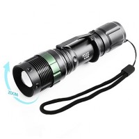 Фонарь Police 8455A-XPE, 3xAAA (1x18650), zoom, зажим, ремешок на руку