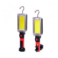 Фонарь кемпинг ZJ-8859-COB-2, ЗУ micro USB, 2x18650, 3 магнита, прищепка, крюк