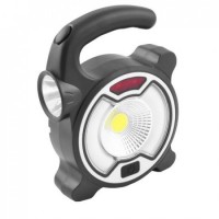 Кемпинговый фонарь переносной MH-318-A-COB+6SMD+1W, солнечная батарея, ЗУ micro USB, встроенный аккумулятор, мигалка, петля