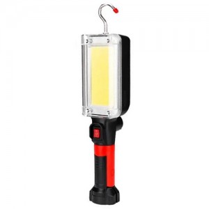 Магнитный фонарь для СТО ZJ-8859-LED, ЗУ micro USB, 2x18650, магнит, крюк