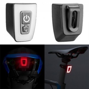 Велофонарь габаритный T11-15LED, ЗУ micro USB, встроенный аккумулятор, влагозащита IPx5