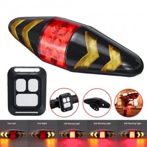 Велофонарь LY-0378 с указанием поворотов (red+yellow), ЗУ micro USB, встр. аккум., пульт управления, CR2032 Велофонарь LY-0378 с указанием поворотов (red+yellow), ЗУ micro USB, встр. аккум., пульт управления, CR2032