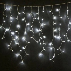 Гирлянда бахрома LED 300, холодный белый, прозрачный провод Гирлянда бахрома LED 300, холодный белый, прозрачный провод