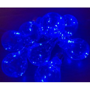 Гирлянда Эдисона (гирлянда из лампочек) 75 LED 2.5M, синий, 220 V, RD-9009